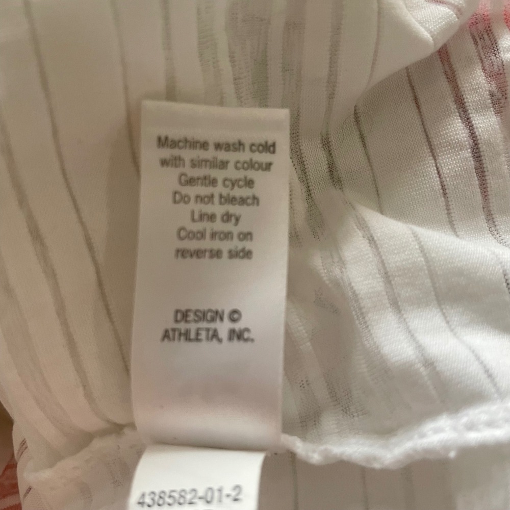 Athleta Floral Print Capri Leggings Illuminate White Top Crewneck Sweatshirt Set - Picture 14 of 16